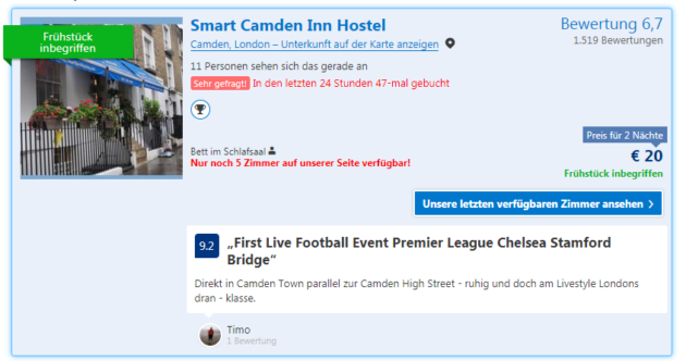 Smart Camden Inn Hostel