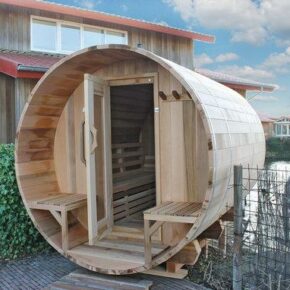 Holzfass Sauna