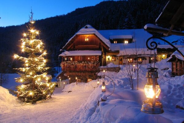 Almhütte Schnee