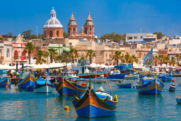 Malta Marsaxlokk Hafen