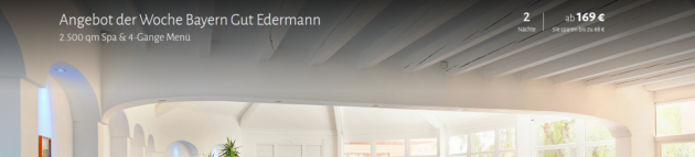 3 Tage Wellness Bayern