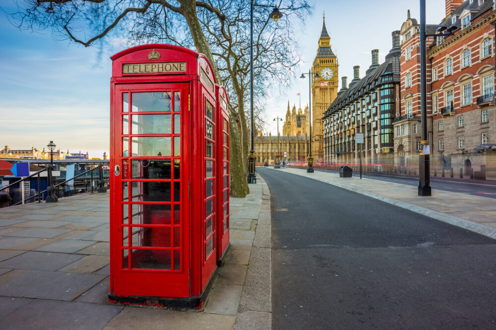 England London Rote Telefonzelle
