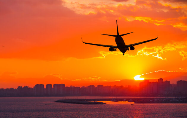 Flugzeug Sunset