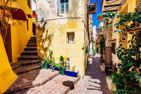 Griechenland Kreta Chania Strasse
