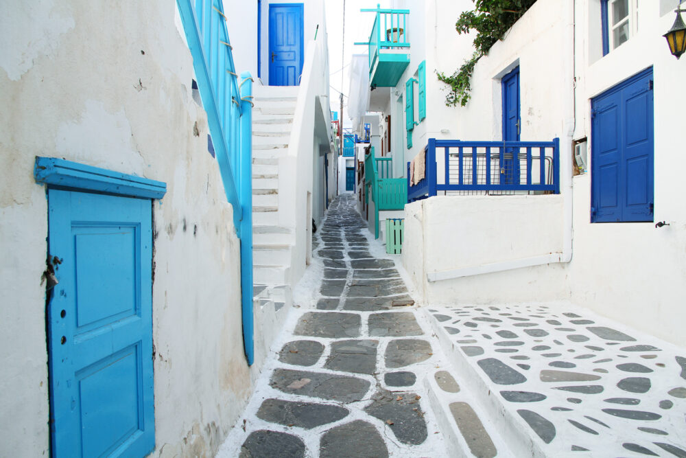 Griechenland Mykonos Altstadt