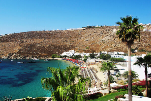 Griechenland Mykonos Psarou Beach