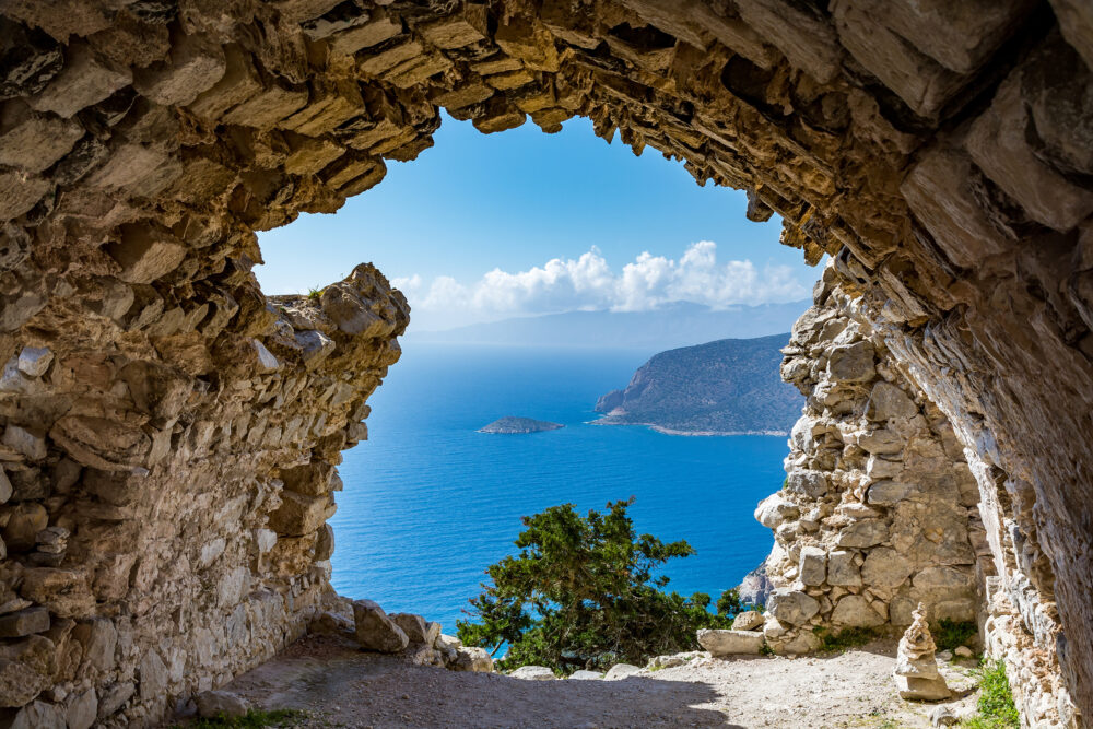 Griechenland Rhodos Ruine