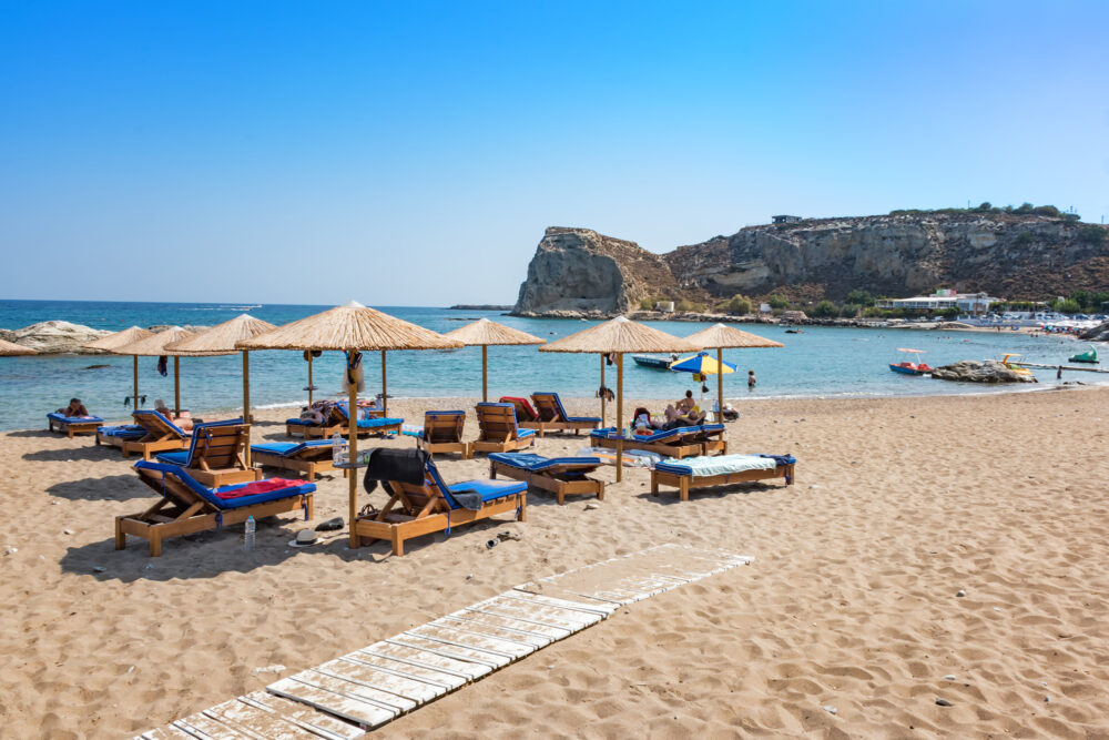 Griechenland Rhodos Stegna Beach