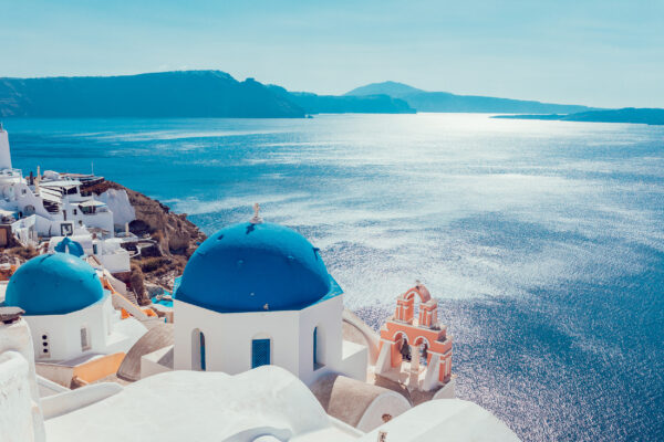 Griechenland Santorini Meerblick