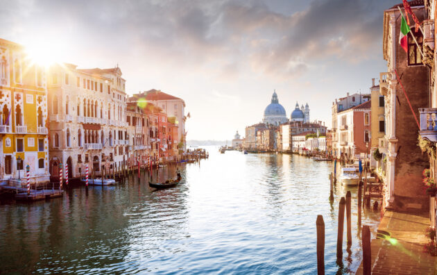 Italien Venedig Grand Canal Sonnenuntergang