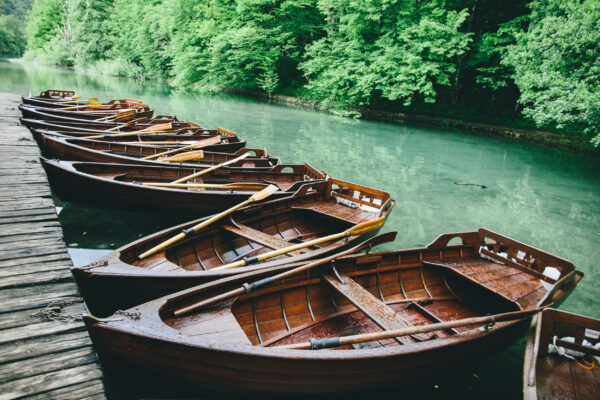 Kroatien Plitvice Boote