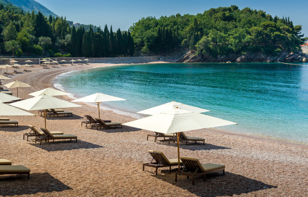 Montenegro Sveti Stefan Strand