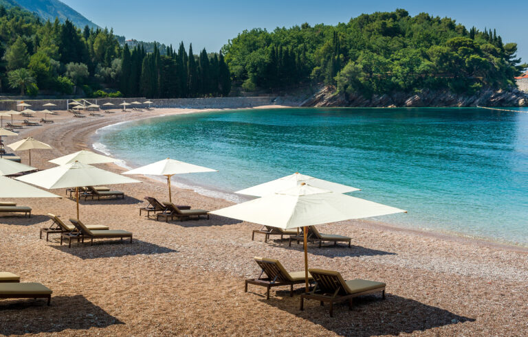 Montenegro Sveti Stefan Strand
