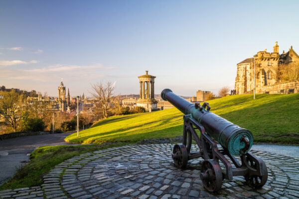 Schottland Edinburgh Calton Kanone