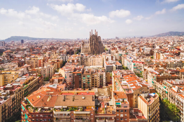 Spanien Barcelona Panorama