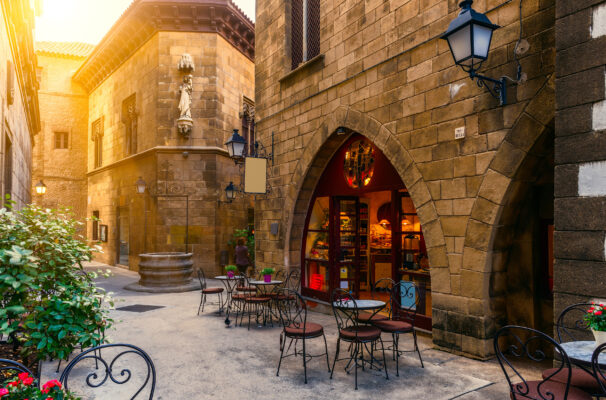 Spanien Barcelona Cafe