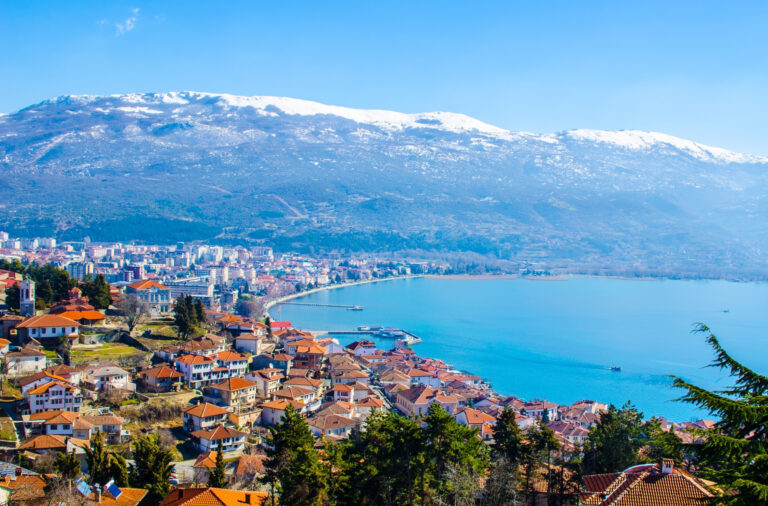 Mazedonien Ohrid Aussicht