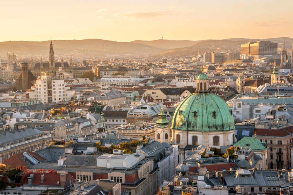 Wien Panorama Sunset