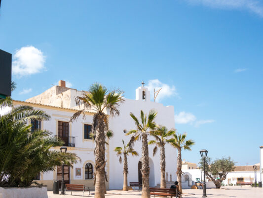 Spanien Balearen Formentera Kirche