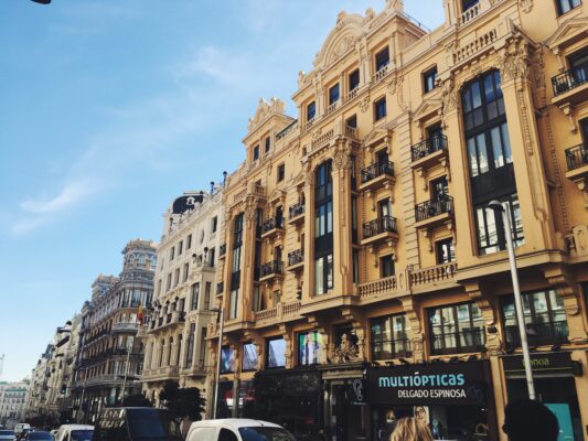 Spanien Madrid Gran Via View