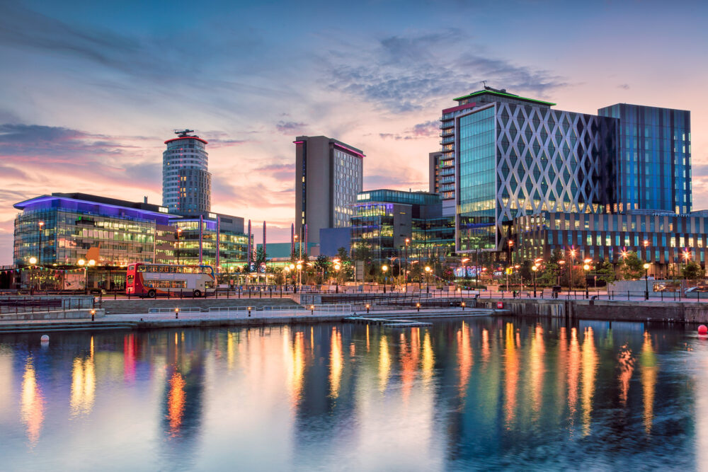 England Manchester Skyline