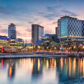 England Manchester Skyline