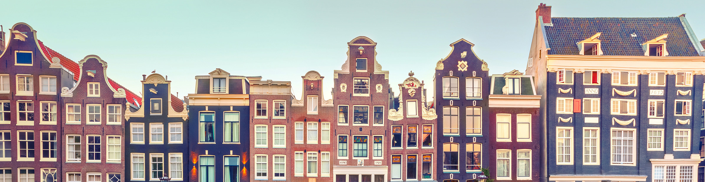 Holland Amsterdam Singel Kanal Panorama