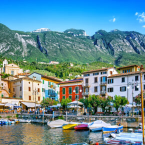 Italien Gardasee Malcesine Boote