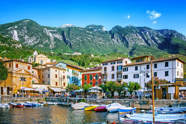 Italien Gardasee Malcesine Boote