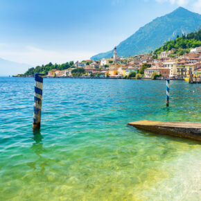 Italien Gardasee Limone Sul Garda Ausblick