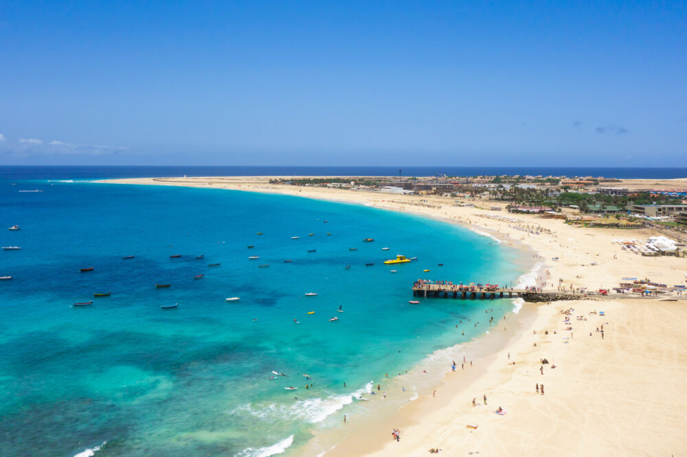 Kap Verden Santa Maria Strand