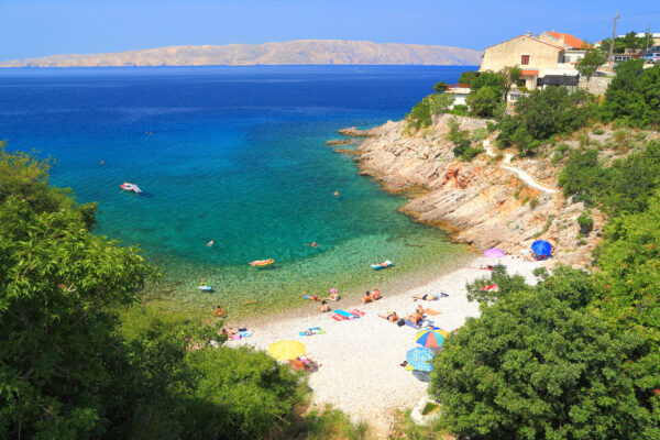 Kroatien Kvarner Bucht Senj Beach