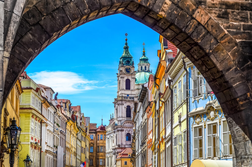Tschechien Prag bunte Altstadt