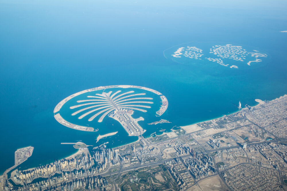 VAE Dubai Palme Küstenlinie
