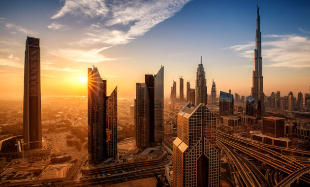 VAE Dubai Sonnenaufgang