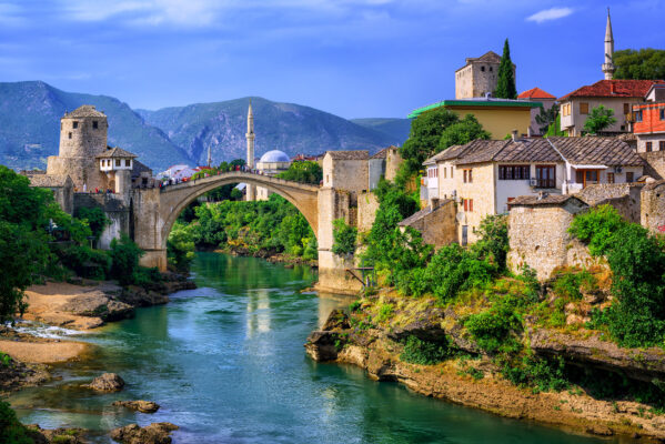 Bosnia Herzegovina Mostar Altstadt Stari Most