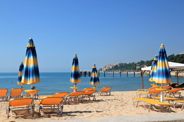 Bulgarien Goldstrand Sonnenschirme