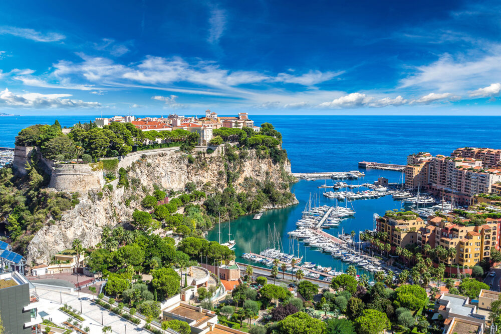 Frankreich Monaco Monte Carlo Panoramablick