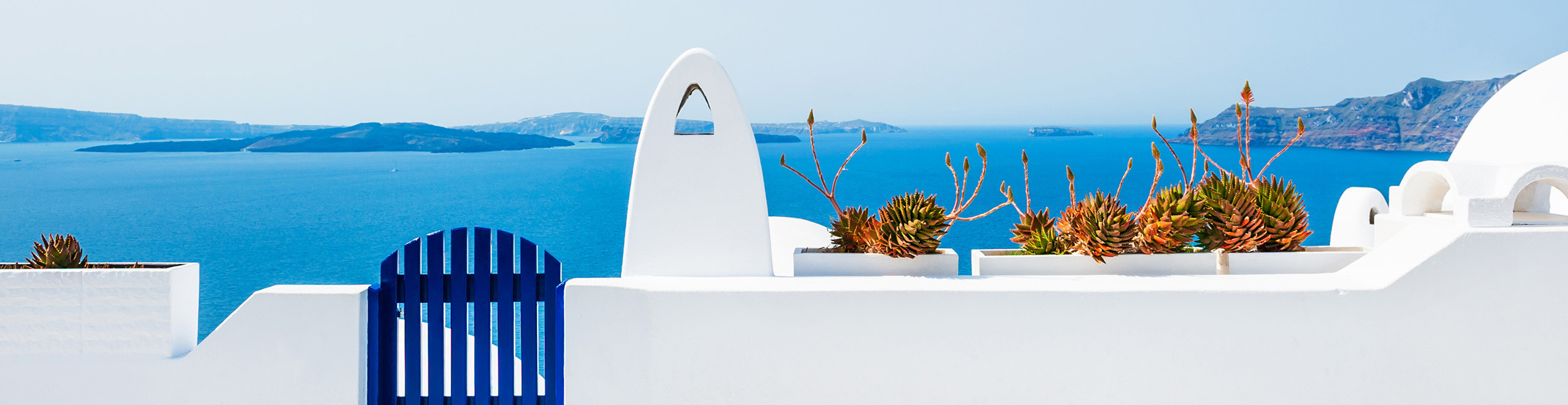 Griechenland Santorini Architektur Panorama