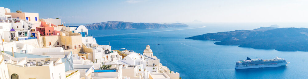 Griechenland Santorini Fira Capital Panorama