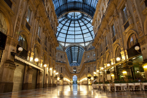 italien Mailand Galleria Vittorio Emanuele Abends