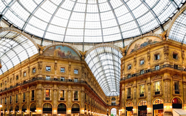 Italien Mailand Galleria vittorio Emanuelle II Innen