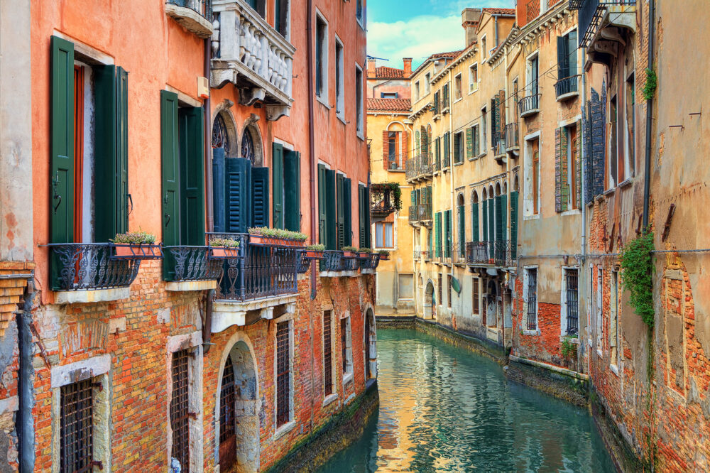 italien Venedig Enger Kanal