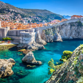 Kroatien Dubrovnik Altstadt Luftbild