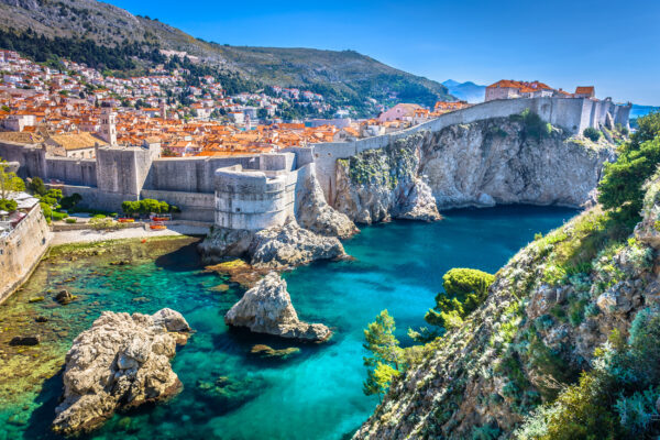 Kroatien Dubrovnik Altstadt Luftbild