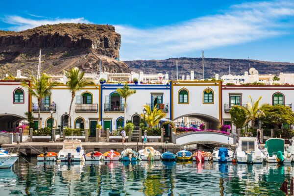 Spanien Gran Canaria Puerto de Mogan Häuser
