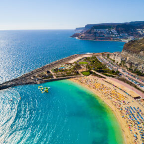 Spanien Gran Canaria Playa de Amadores Klippe