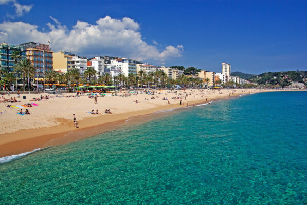 Spanien Lloret de Mar Strand Promenade