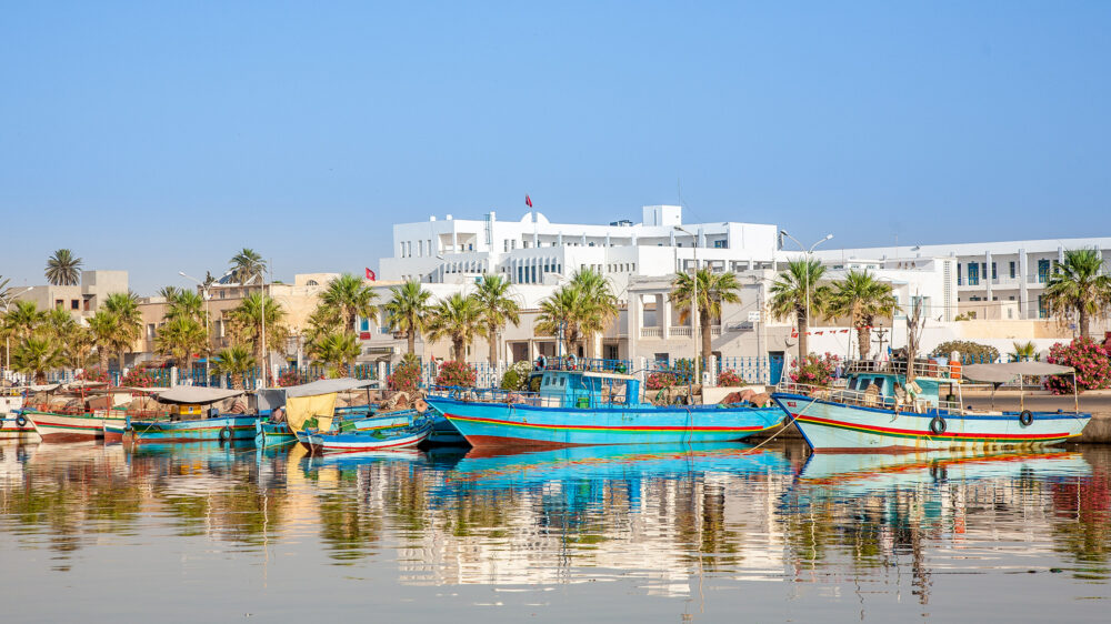 Tunesien Holzboote Hammamet