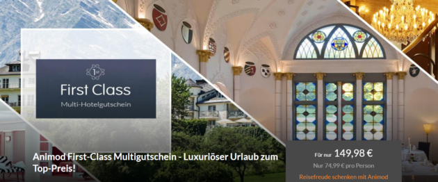 First Class Gutschein